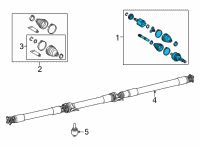 OEM 2021 Toyota Highlander Axle Assembly Diagram - 42340-0E110