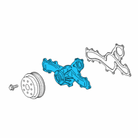 OEM 2018 Lexus RX450hL Water Pump Assembly Diagram - 16100-39616