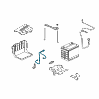 OEM 2003 Acura TL Cable Assembly, Battery Ground Diagram - 32600-S0K-A20