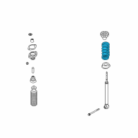 OEM 2006 Infiniti FX45 Rear Suspension Spring Diagram - 55020-CG106