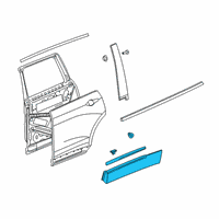 OEM 2022 Cadillac XT6 Lower Molding Diagram - 84785123