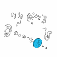 OEM 2001 Toyota Camry Rotor Diagram - 43512-06010