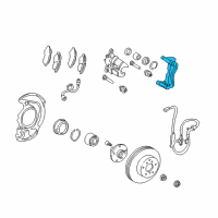 OEM 2001 Toyota Camry Carrier Diagram - 47721-33091