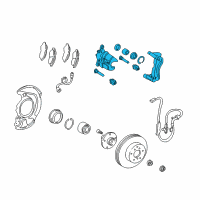 OEM 1998 Toyota Camry Caliper Diagram - 47750-06030