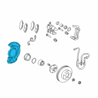 OEM 2000 Toyota Camry Splash Shield Diagram - 47782-06010