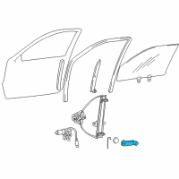 OEM 2002 Hyundai Accent Handle Assembly-Door Window Regulator Diagram - 82630-22001-ZE