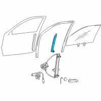 OEM 2002 Hyundai Accent Channel Assembly-Front Door Rear, L Diagram - 82550-25200