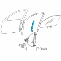 OEM 2004 Hyundai Accent Channel Assembly-Front Door Rear, L Diagram - 82550-25200