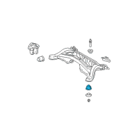 OEM Lexus RX330 Cushion, Rear Suspension Member Body Mounting, Front Diagram - 52271-0E010