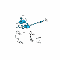 OEM Toyota Tundra Brake Master Cylinder Sub-Assembly Diagram - 47025-34020