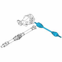 OEM 2022 Lexus RC350 Shaft Assembly, Rear Drive Diagram - 42340-30170