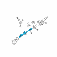 OEM 2010 Lexus ES350 Shaft Assembly, Steering Diagram - 45220-06114