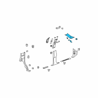 OEM 2013 Chevrolet Suburban 1500 Molding Asm-Windshield Side Garnish *Light Cashmere Diagram - 20962793