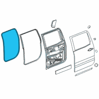 OEM 2021 GMC Sierra 1500 Weatherstrip On Body Diagram - 84237252