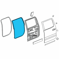 OEM 2020 Chevrolet Silverado 1500 Door Weatherstrip Diagram - 84741675