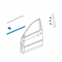 OEM Acura RL Protector, Right Front Door (Crystal Black Pearl) Diagram - 75302-SJA-A11ZD