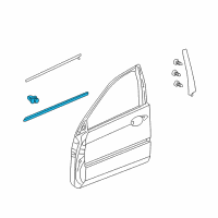 OEM 2009 Acura RL Protector, Right Front Door (Crystal Black Pearl) Diagram - 75302-SJA-A11ZD