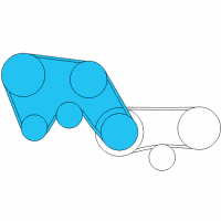OEM Infiniti Fan & Alternator Belt Diagram - 11720-4P10A