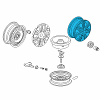 OEM 2014 Honda Insight Disk, Aluminum Wheel (15X6J) (Tpms) Diagram - 42700-TM8-A71