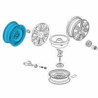 OEM 2013 Honda Insight Disk, Wheel (15X6J) (Tpms) (Chuo Seiki) Diagram - 42700-TM8-A01