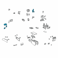 OEM Lexus LS600h Panel Sub-Assy, Console, Upper Diagram - 58804-50310-E1