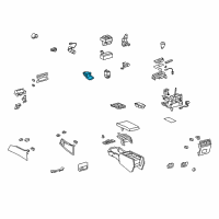 OEM 2008 Lexus LS600h Socket, Power Outlet Diagram - 85530-50040-A0