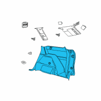 OEM Dodge Journey Panel-Quarter Trim Diagram - 1CU67DX9AD