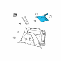 OEM 2010 Dodge Journey Panel-D Pillar Diagram - 1BG15DW1AD