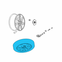 OEM Cadillac SRX Spare Wheel Diagram - 9596017