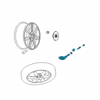 OEM 2006 Cadillac CTS Pressure Sensor Diagram - 25774006