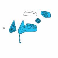 OEM 2019 Chevrolet Silverado 2500 HD Mirror Motor Diagram - 84342030