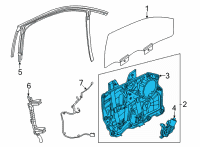 OEM 2021 Ford Mustang Mach-E REGULATOR ASY Diagram - LJ8Z-5823200-A