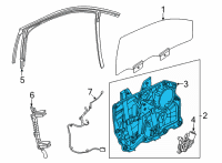 OEM Ford Mustang Mach-E REGULATOR - WINDOW - LESS MOTO Diagram - LJ8Z-5823208-B