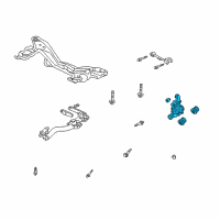 OEM 2002 Honda CR-V Knuckle, Left Rear Diagram - 52215-S9A-A03