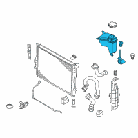 OEM 2012 BMW 128i Engine Coolant Recovery Tank Diagram - 17-13-7-640-515