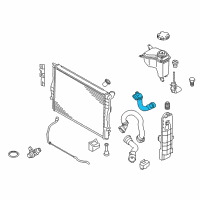 OEM BMW 328i xDrive Radiator Lower-Thermostat Hose Diagram - 17-12-7-564-478