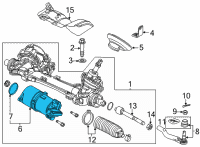OEM Honda Civic MOTOR Diagram - 53660-T22-A13