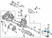OEM 2019 Honda CR-V Boot Set, Tie Rod End Diagram - 06535-T4R-305