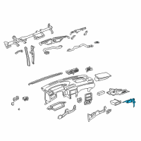 OEM 2000 Toyota Camry Cylinder & Keys Diagram - 69057-48011