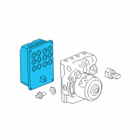 OEM 2011 Cadillac STS Electronic Brake And Traction Control Module Diagram - 25914292