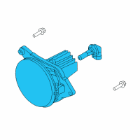 OEM Ford Mustang Fog Lamp Assembly Diagram - DR3Z-15200-C