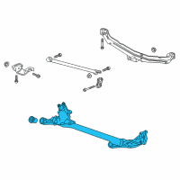 OEM Cadillac ELR Axle Beam Diagram - 13421768