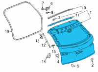 OEM Buick Envision Lift Gate Diagram - 84933113