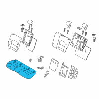 OEM 2017 Infiniti QX30 Cushion Assy-Rear Seat Diagram - 88300-5DB1B