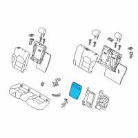 OEM 2017 Infiniti QX30 Rear Seat Armrest Assembly Diagram - 88700-5DB0B