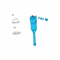 OEM Lexus LS460 Cylinder Assembly, Pneumatic Diagram - 48090-50271