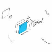 OEM 2011 Nissan Murano EVAPOLATOR Assembly-Front Diagram - 27281-JN30A