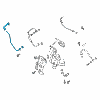 OEM 2019 Ford Fusion Water Hose Assembly Diagram - FB5Z-8A520-D