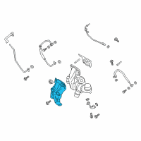 OEM 2017 Ford Fusion Bracket Diagram - F2GZ-9P462-A