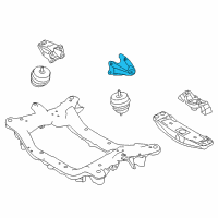 OEM 2009 Hyundai Genesis Engine Support Bracket, Left Diagram - 21815-3M000